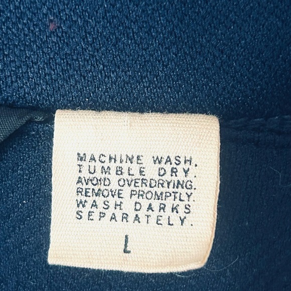 Vintage Wrangler Shirt Men’s L Navy Blue Western Style Disco - Picture 8 of 8